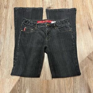 Mudd Vintage Lowrise Grey Flare Jeans